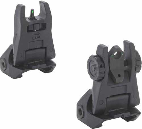 Meprolight USA 404100 Flip Up Backup AR-15 Tritium Green Black